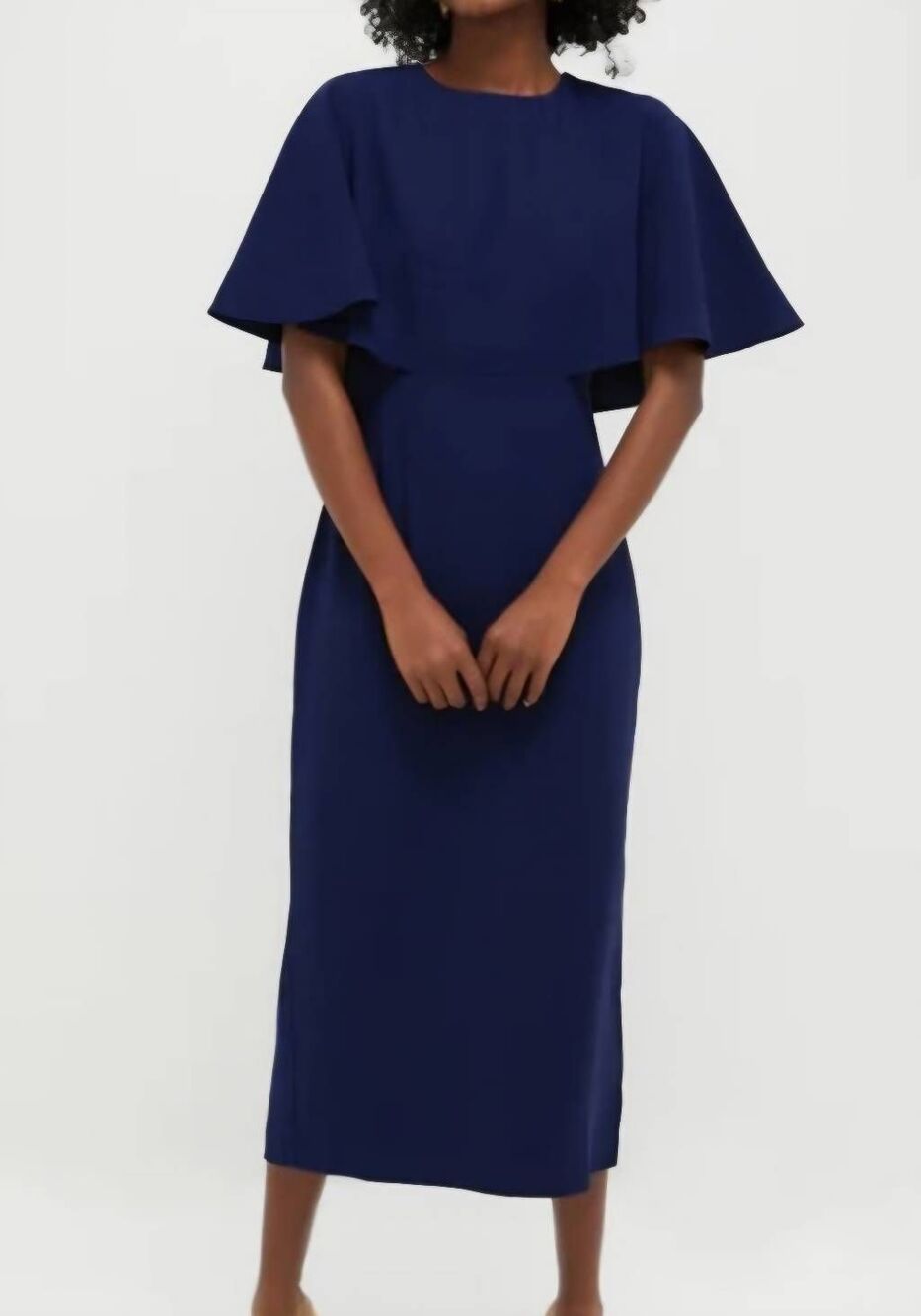 Tuckernuck Pomander Place Navy Cape Leah Dress Sz 6
